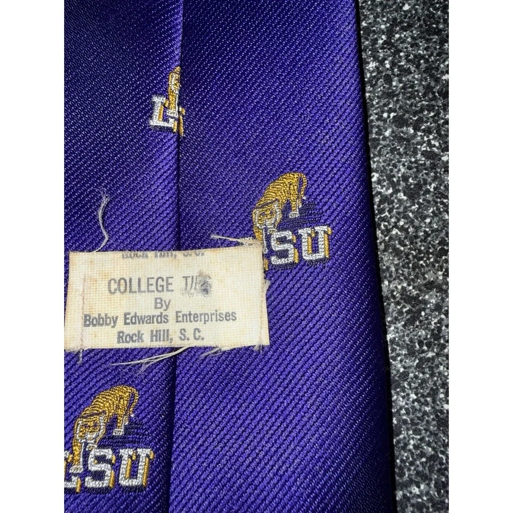 Vintage College Ties By Bobby Edwards Men's‎ LSU Tigers 4